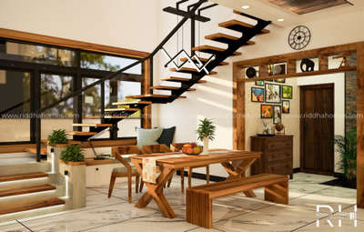 #StaircaseDesigns #diningarea #Architectural&Interior #homestyle