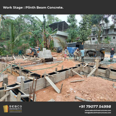 Work Progress.
കൊട്ടാരക്കരയിൽ നിർമാണം പുരോഗമിക്കുന്ന സുനിൽ സർ ന്റെ സ്വപ്നഭവനം.

WORK STAGE : PLINTH BEAM CONCRETE.

#plinth #plinthbeam #concrete #concretingwork 
#home #buildersanddevelopers #sebcoinfrastructures #buildingahouse #sitestories #site #worksite #workprogress