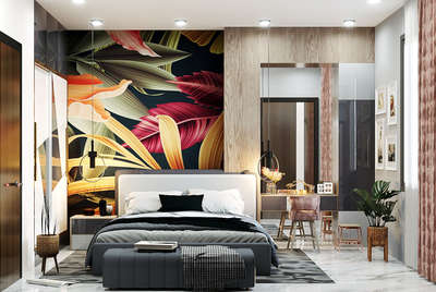 #bedroom#design#side#dress#area#wallpaper#