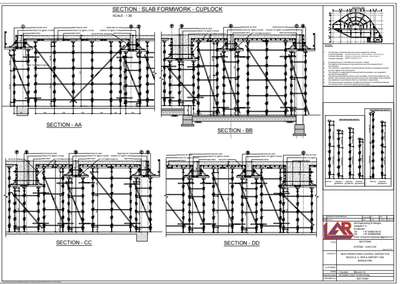 Formwork Design - scaffoding drawings