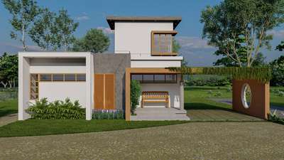 2BHK exterior Rendered image 
 #Architect  #architecturedesigns  #Architectural&Interior #HouseDesigns #3DPlans #ElevationDesign