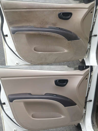car dry clean before after door