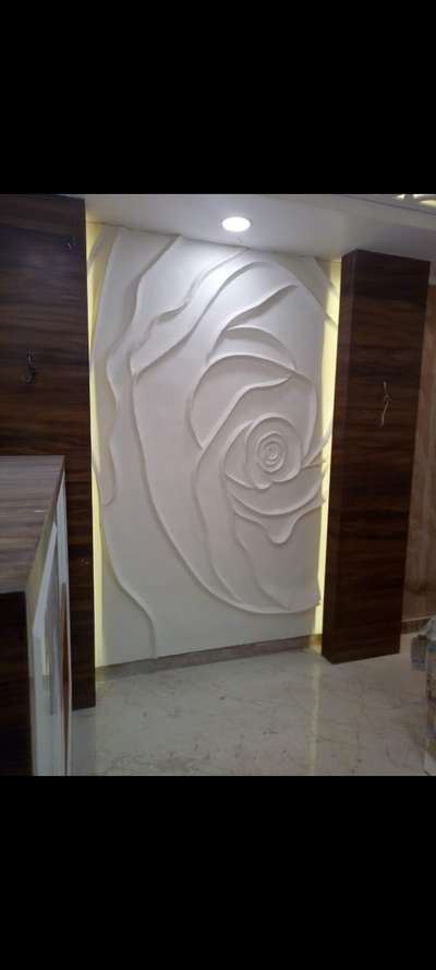 big rose 3D wall relief mural art  #WallPutty #WallDesigns #artechdesign #artwork #arts  #InteriorDesigner #lighting #popwork #marbles