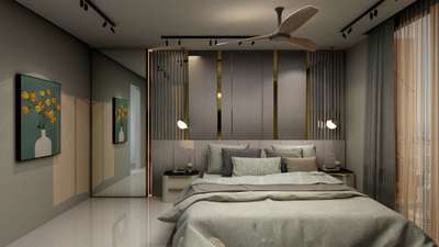 Modern Bedroom  #MasterBedroom  #InteriorDesigner #nehanegidesigns #LUXURY_INTERIOR  #interiordesigers  #MasterBedroom  #3DPlans