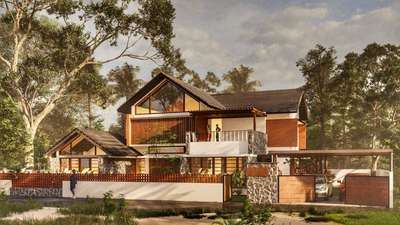 proposed residence at Kottayam
#exteriordesigns 
#tips #koloapp #kolotips #professionaltips
