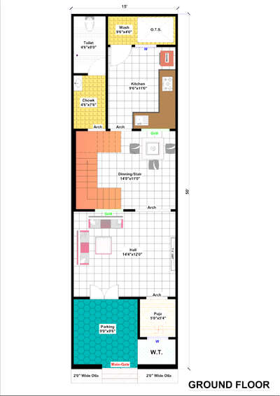Ground Floor Planning 
2D Work...