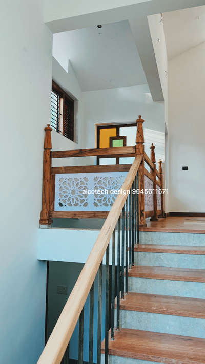 wood &steel#wooden #StaircaseDesigns