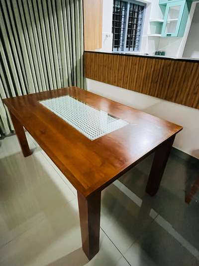 # cane type dining table  # stylish dining table # traditional # teak wood #