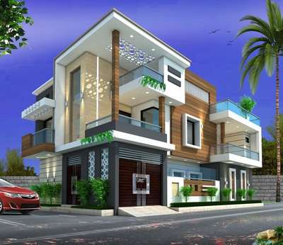 3d Exterior design // House Elevation #sayyedinteriordesigner  #ElevationHome  #extrior_design