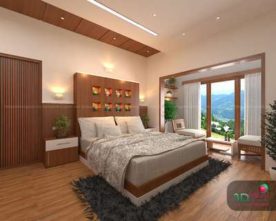 Bedroom Interior- Resort MunnarðŸ˜�
Designed for KB Interiors
.............................................
Contact for 3D exterior and Interior works
PH: +91 8129550663
...........................................