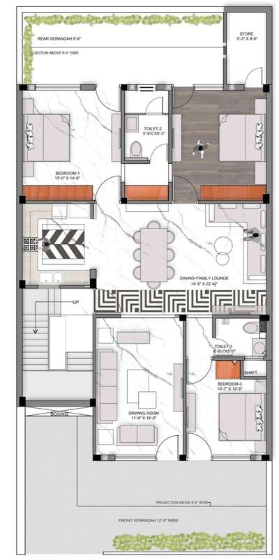 *2D design*
Architecture design like floor plan,  working drawings, plumbing, electricals, false ceiling etc