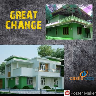 Trending  #Malappuram  #HouseRenovation  #Architect  #CivilEngineer  #changes  #beautifulhouse  #renovations  #3dhouse