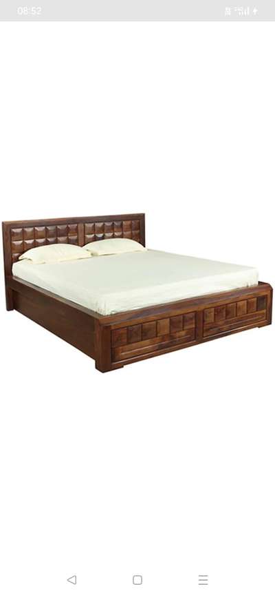 #wooden bed in solid wood