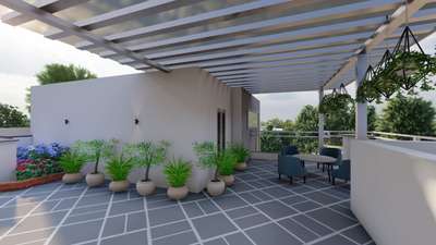 terrace floor design #Architect  #architecturedesigns  #Architectural&Interior  #creativehauz  #creativedesign