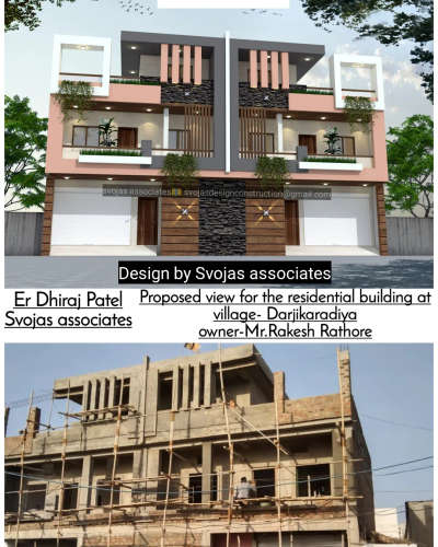 @svojas associates- #Architect  #architecturedesigns #HouseDesigns #ElevationDesign #HouseConstruction #indorehouse #indorecity #exteriordesigns