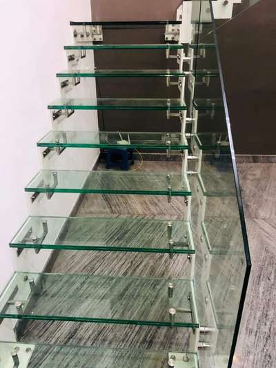 full glass stair