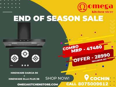 ELECTRIC CHIMNEY &HOB COMBO
Hindware brand
Best combo price  #omega kitchen store kalamassery  #hindware  #kichenmodels
contact me, 9656265525