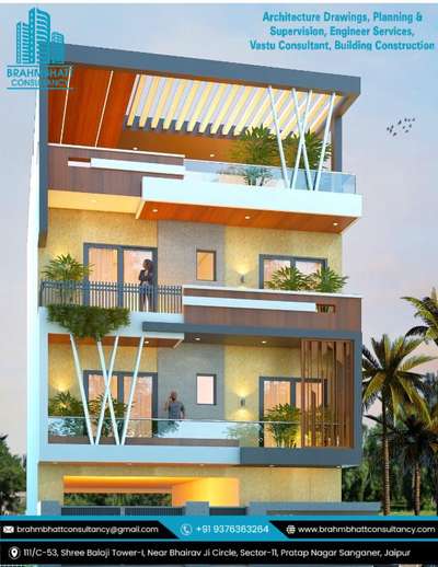 G+3 modern house design
#housedesigns #houseexterior #houseelevation #homeelevation #homeexterior #modernhome #architecture  #brahmbhattconsultancy  #pratapnagar  #jaipur  #coachinghub  #3delevationhome #3delevation🏠  #3delevation🏠🏡  #brahmbhattconsultancy  #pratapnagar  #pratapnagarjaipur