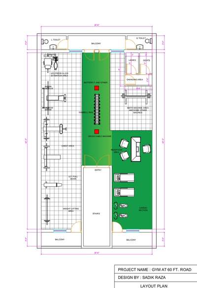 GYM LAYOUT🏋️ 
#autocad #layout #2d #architect #gym #support #kolo #designers #viral