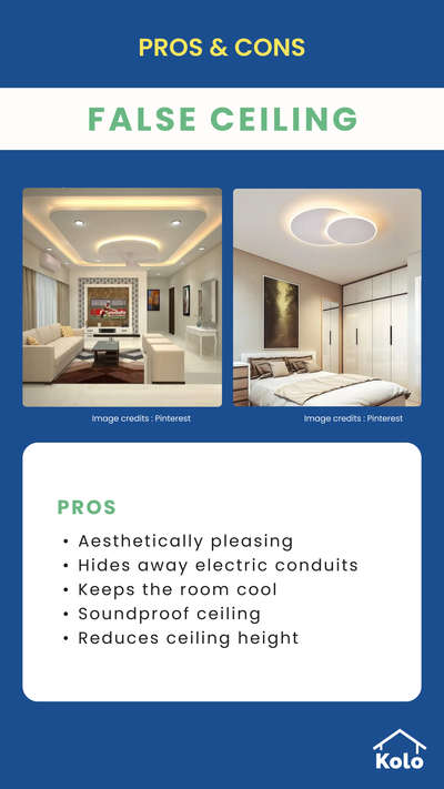 Planning on installing a false ceiling?

Tap ➡️ to view both pros and cons of False Ceilings.

Learn about both sides of a building elements with our new series. 👍🏼

Learn tips, tricks and details on Home construction with Kolo Education 🙂

If our content has helped you, do tell us how in the comments ⤵️

Follow us on @koloeducation to learn more!!!

#education #architecture #construction  #building #interiors #design #home #falseceiling #expert #ceiling #false #koloeducation  #proscons