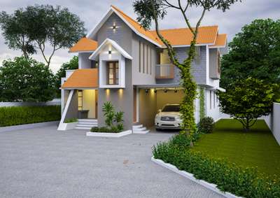 2240 sqft 4 bed room attached @kottayam #homesweethome #Contractor #HouseConstruction