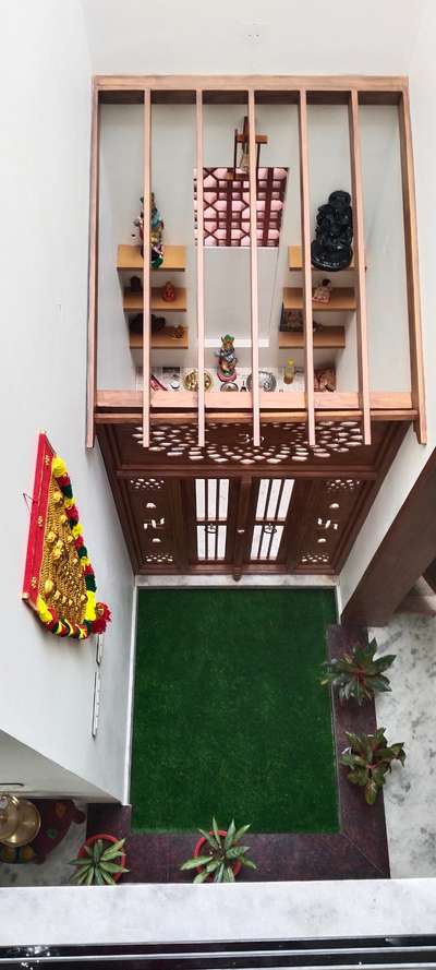 Inside the courtyard and Pooja room #OpenArea  #Poojaroom  #greenenergy  #IndoorPlants  #Location Calicut