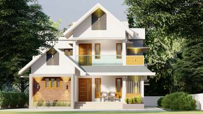 #2626 sqft home @ kottayam. 
#Quality works @ reasonable rates
#budgethomes #4bhkplan#3ddesigns #Contractor #CivilEngineer #Architect