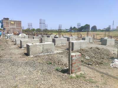 foundation work Rs350per/sqft with material. and 65 per/Sqft with out material in normal work .