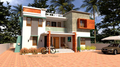 #exterior_Work  #exteriordesigns  #ContemporaryHouse  #HouseDesigns  #koloapp  #boxtypehouse  #3dhouse