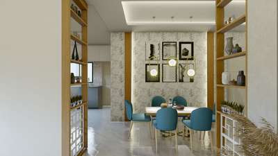 Interior renders  #Architectural&Interior  #diningspace  #customized_wallpaper  #moderndesign