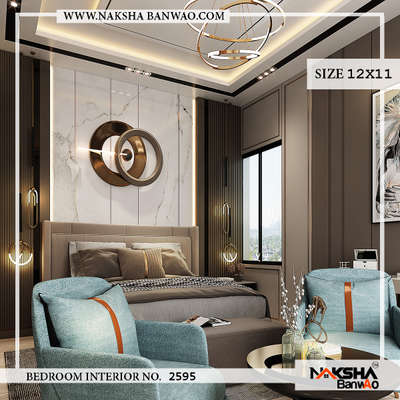 "Indulging in the lap of luxury with this stunning bedroom design. Serene and opulent - it's the perfect sanctuary. 🛏️💫  # nakshabanwao #BedroomDesign #LuxuryLiving #ElegantInteriors #DreamySpaces #HomeDecor #InteriorInspo"