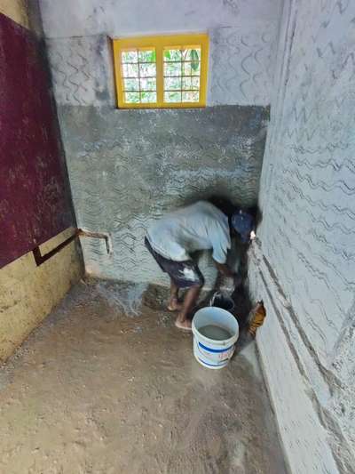BATHROOM WATERPROOFING
applying two coats of waterproofing on walls and floor area of the bathroom

site:Andoorkonam