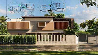For high quality 3d renders and plan contact us. #3dmodeling #FloorPlans #renderlovers #architecturedesigns #KeralaStyleHouse #ContemporaryHouse #walkthrough