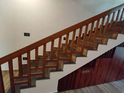 Staircase design using GI square tube.