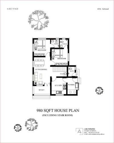 small home design. This area includes stair  room also.
 #HouseDesigns  #6centPlot #SmallHouse