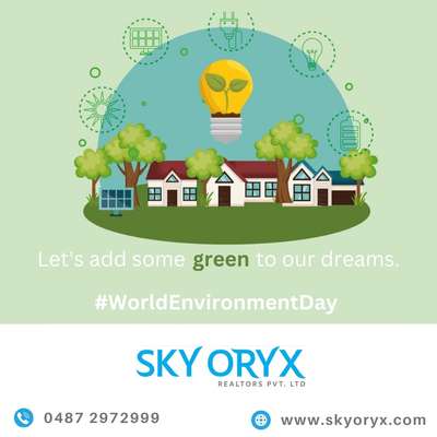 We have a beautiful planet and we are responsible for its nurturing. 

 #skyoryx #builders #developers #villa #appartment #lifestyle #builderinthrissur #instagood #instagram #happiness #godlove #instalover #instagood #wishes #worldenvironmentday #nature #gogreen
