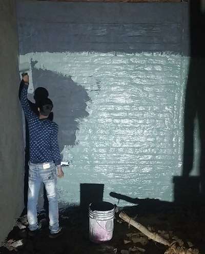 Wall waterproofing    in panipat
with dr fixit  urp + pidifine 2k