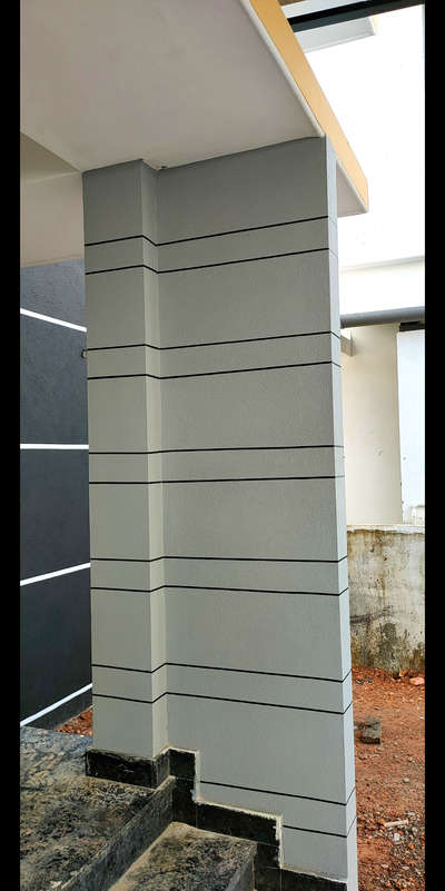 pitted finish gray with balck lines ...
Sqf ..rs 100 
 #texture  #TexturePainting  #pillerdesign  #exterior_Work  #AltarDesign  #InteriorDesigner  #WallDesigns  #piller  #WallPainting