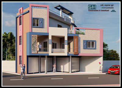 Front elevation 
Er.Shahrukh bhutto
Mob-9713295090 #ElevationHome  #ElevationDesign  #CivilEngineer  #Contractor