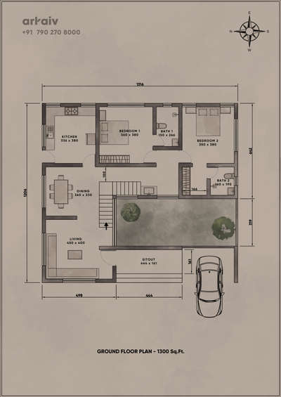 Ground Floor Plan
#floorplan  #2BHKHouse  #WestFacingPlan