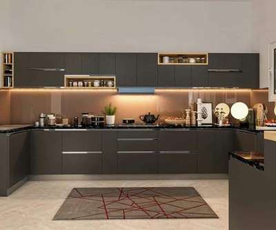 Kitchen, Storage, Lighting Designs by Interior Designer Binoy George, Ernakulam | Kolo
