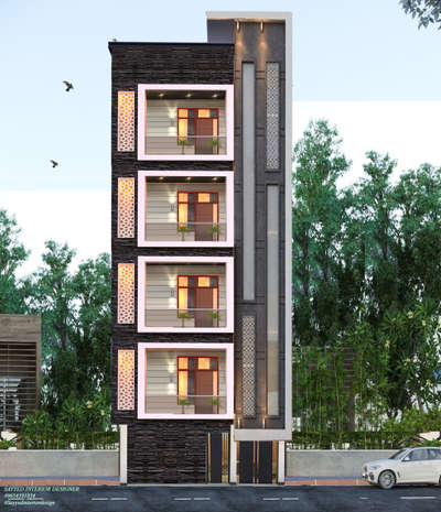 23 Feet Front Elevation design ₹₹₹ // 100 gaj house elevation 
 #sayyedinteriordesigner  #sayyedinteriordesigners  #frontElevation  #3Dexterior