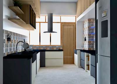 modular kitchen interior work in my team..
