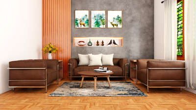 Minimal Living room design 3d model