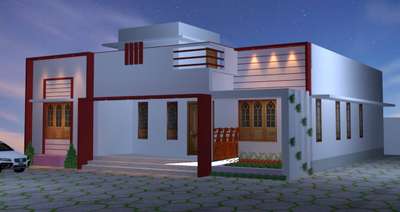1200 sqf house elivation view