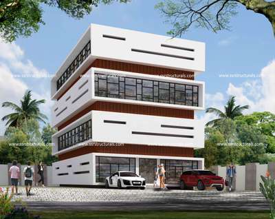 Commercial building @ Calicut
 #HouseDesigns  #commercialdesign  #keralastyle