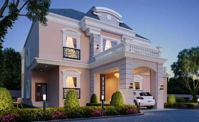 Bunglow Exterior design on max. 
City- Indore.