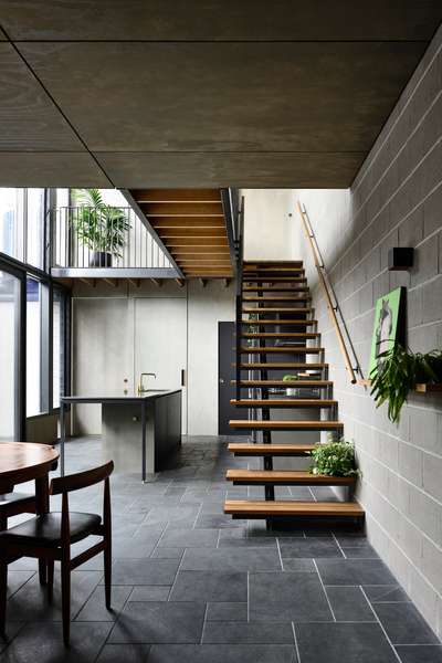 Wooden staircase designe. 
 #StaircaseDesigns  #Architectural&Interior  #OpenArea