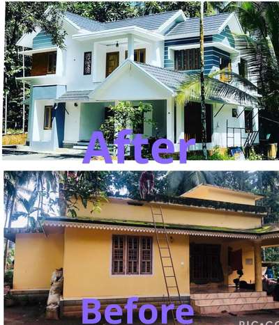 Completed Renovation Project …
@ Edakkara Pathirippadam ….
For Mr: Nikhil & Family #HouseRenovation  #ElevationHome  #HouseDesigns   #Malappuram  #nilambur  #edakkara  #3d