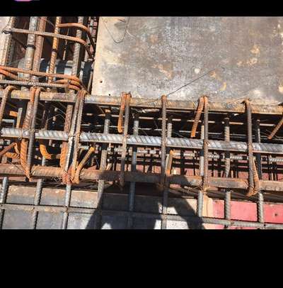 #beam reinforcement checking on site, ring should be 75d and steel development length